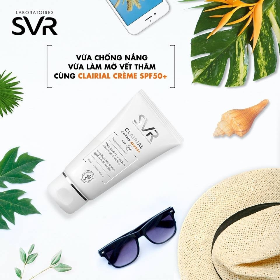 Kem làm mờ vết nám và chống nắng SVR Clairial Creme SPF 50+