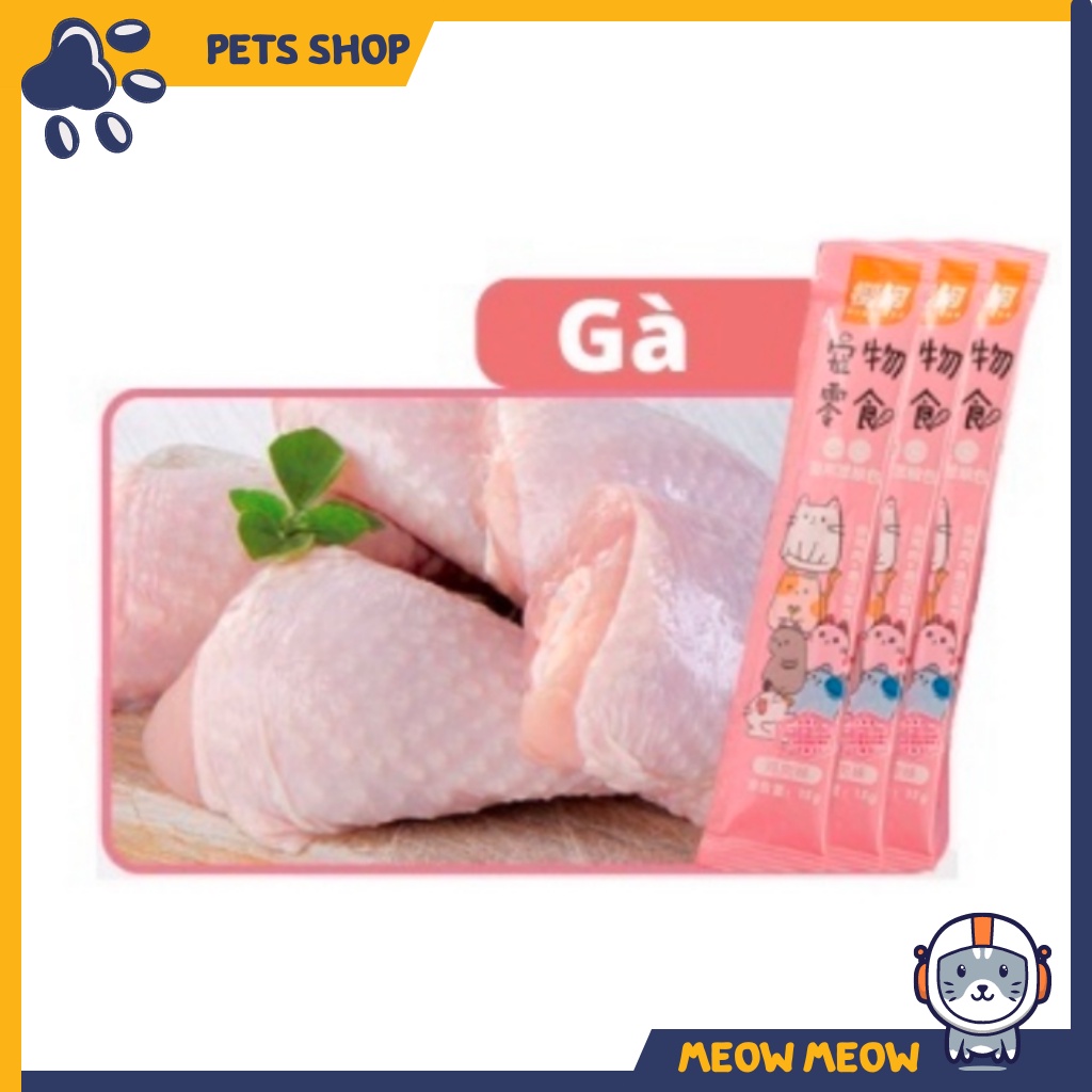 Súp thưởng cho mèo Petsnack - Shizuka giá rẻ | Thanh 15g | Súp thưởng dinh dưỡng cho mèo - snack cho mèo.