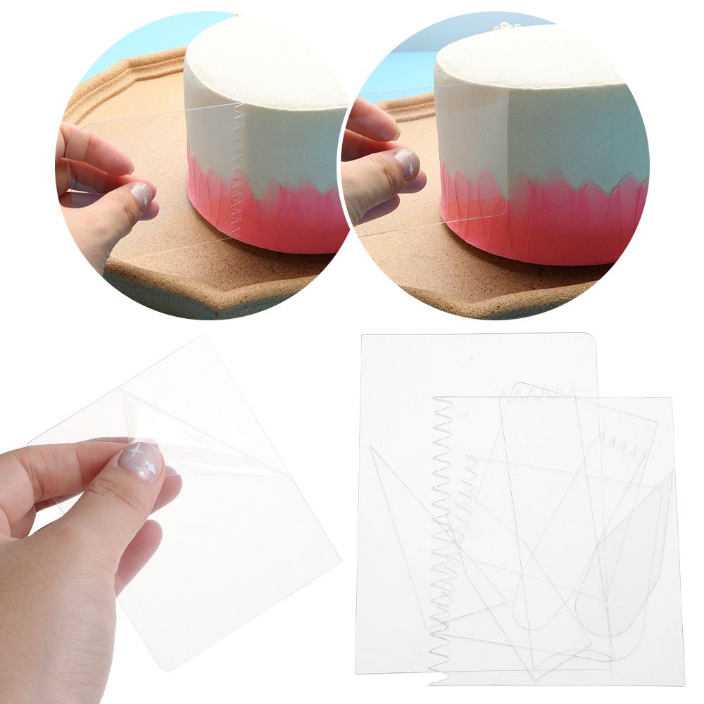 Dụng cụ chà láng bánh kem bằng nhựa trong suốt thân thiện với môi trường