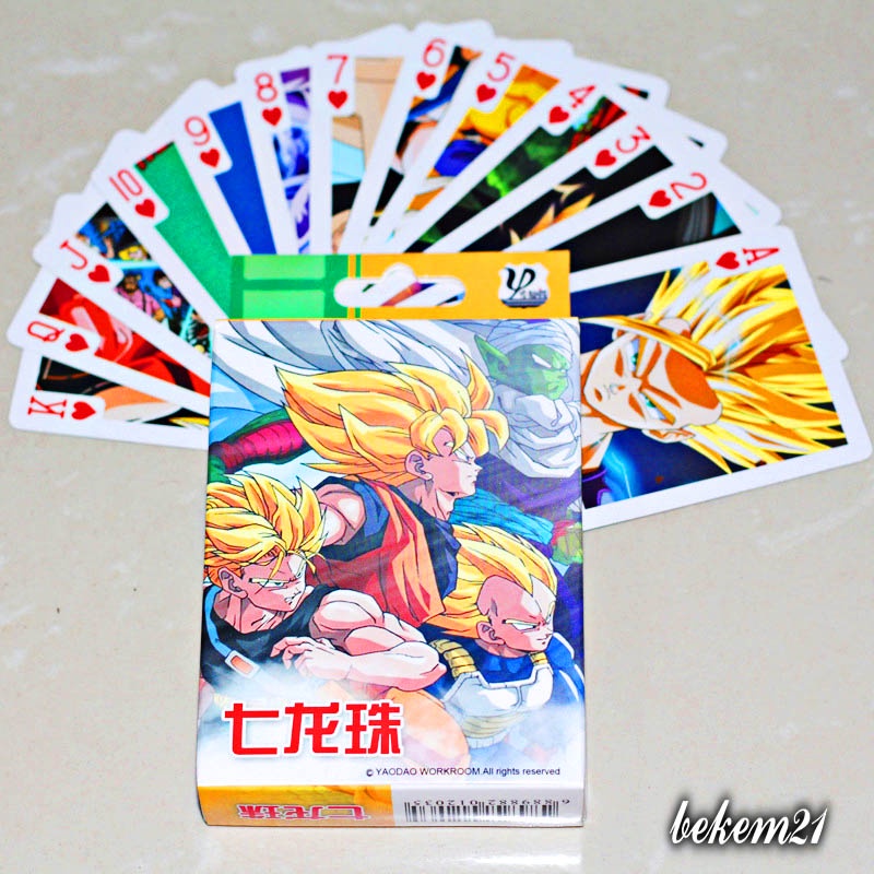 (54 LÁ) thẻ bài 7 viên ngọc rồng dragon ball SONGOKU Bộ bài Tây anime bộ Tú 7 viên Ngọc rồng