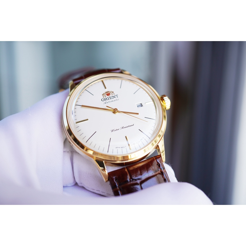 Đồng Hồ Nam Orient Dây Da Nâu SAC0000EW0 Automatic 40mm