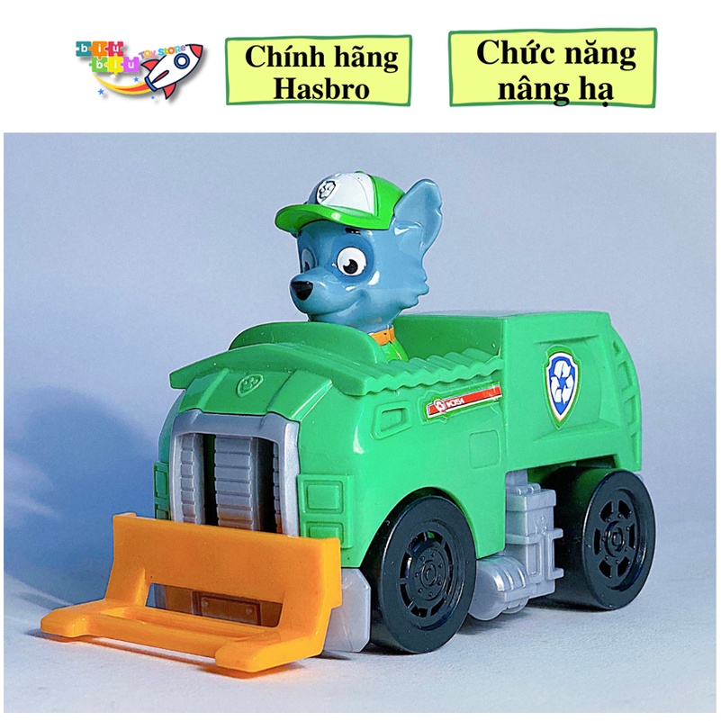 Mô hình xe chó cứu hộ Rocky chức năng nâng hạ - Đội chó cứu hộ Paw Patrol - Hàng chính hãng