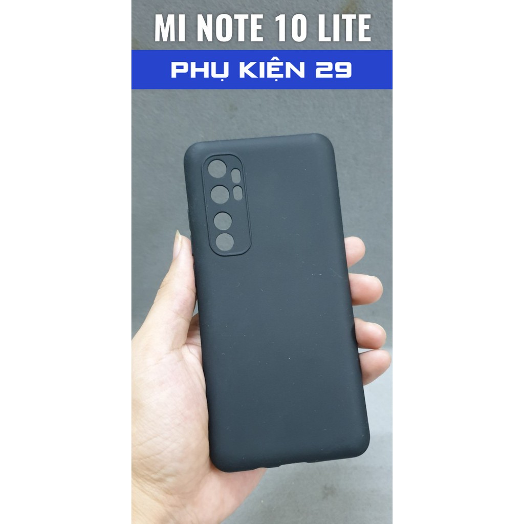 [Xiaomi Mi Note 10 Lite] Ốp lưng silicon dẻo đen bọc camera cao cấp Henyou