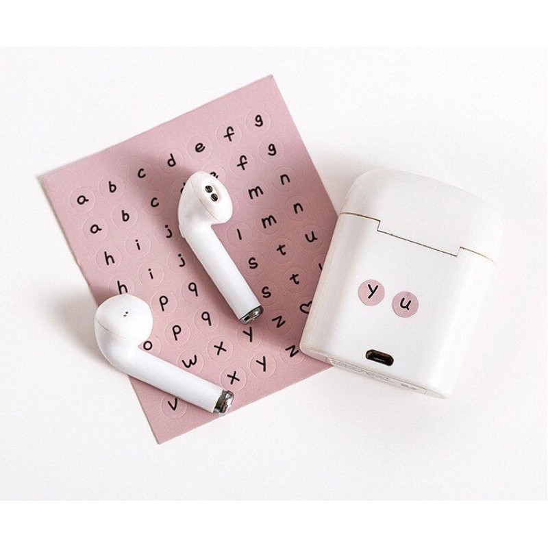 Sticker chữ kèm số nhỏ trang trí ghép tên nhiều màu