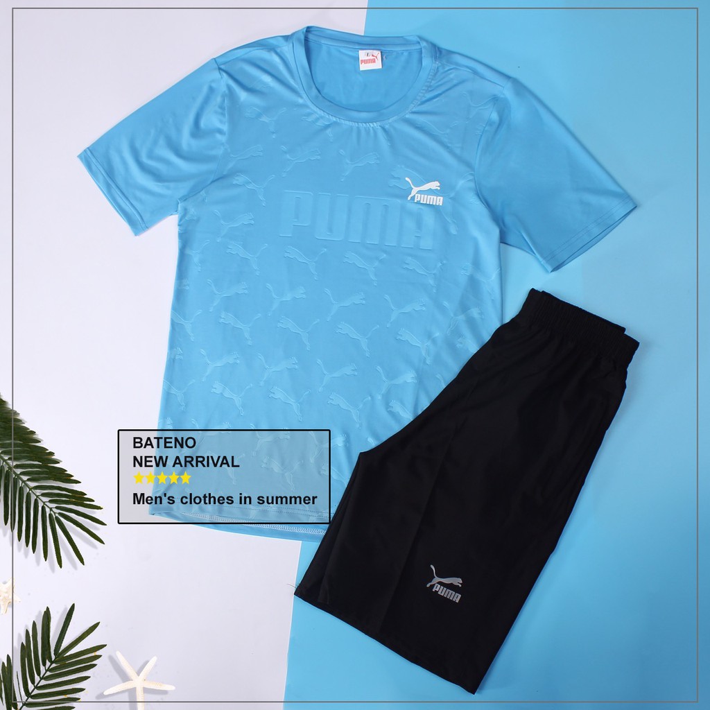 Bộ Quần Áo Thể Thao Cộc Tay VS2 Vân Báo Mềm Mại Cao Cấp | BigBuy360 - bigbuy360.vn