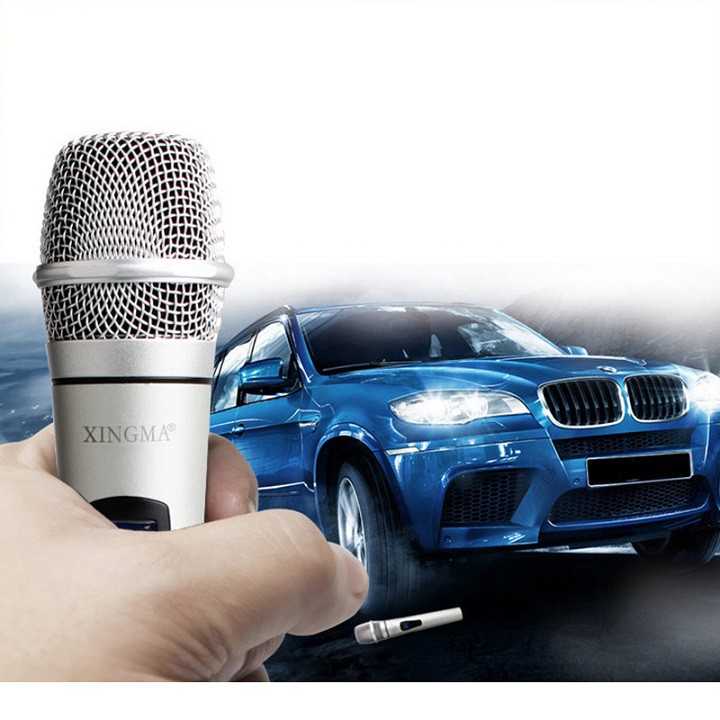 [Mã ELHACE giảm 4% đơn 300K] Micro không dây karaoke Xingma PC K6 công nghệ lọc âm cực tốt Tặng kèm Dây gộp mic và loa