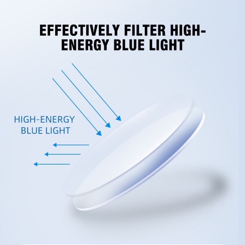 (JIUERBA) Mắt Kính Thời Trang Phương Tây Gọng Kim Loại Màu Kẹo Ngọt Mắt Mèo Ánh Sáng Xanh Lam