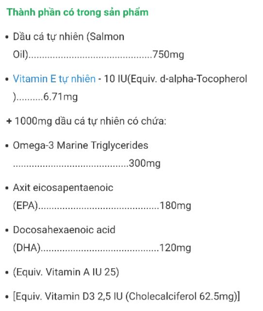 Dầu cá tự nhiên Fish Oil Healthy Care Omega-3 1000mg 400 viên của Úc