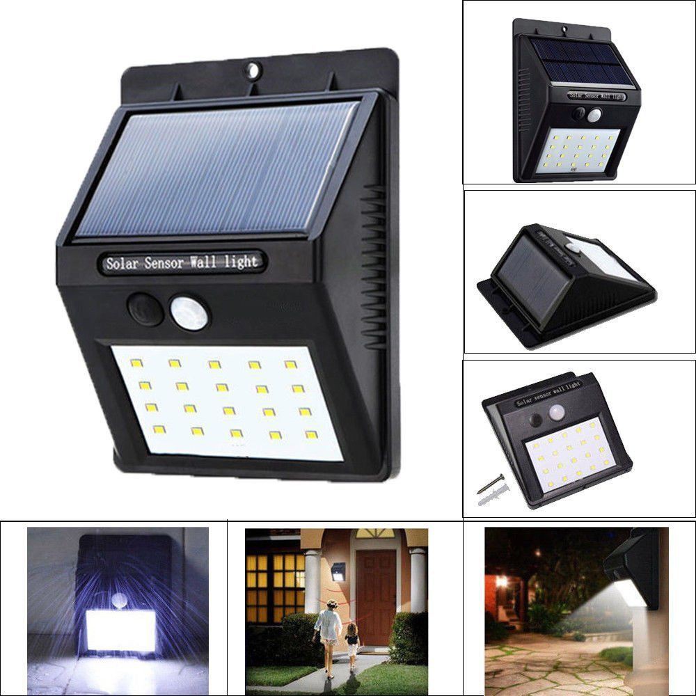 Đèn Năng Lượng Mặt Trời Tự Chiếu Sáng Solar Powered Led Wall Light Giúp Chiếu Sáng Và Bảo Vệ Ngôi Nhà Của Bạn