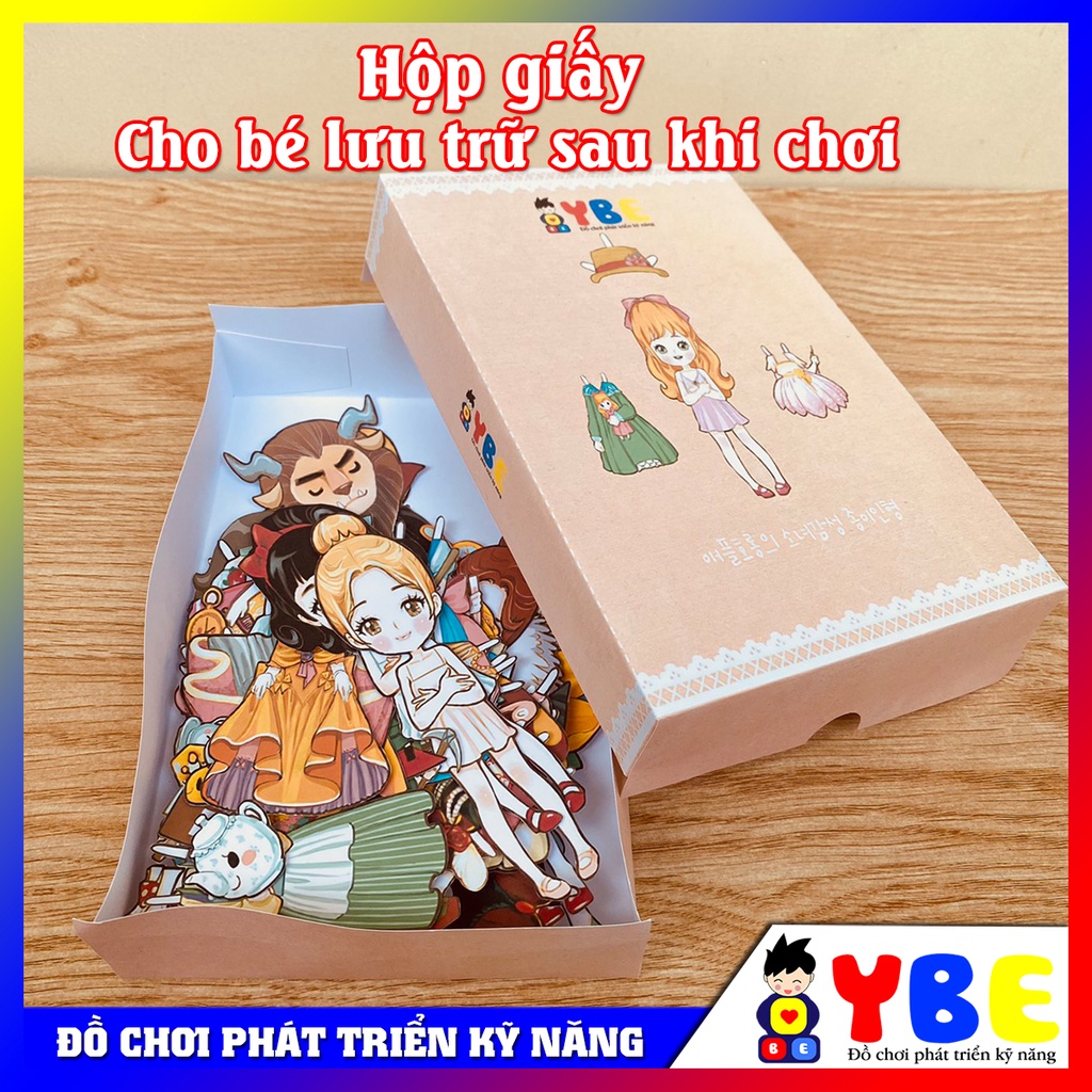 Combo 5 bộ đồ chơi thủ công búp bê giấy dành cho các bé gái giúp bé phát triển óc sáng tạo và thẩm mỹ phát triển tư duy