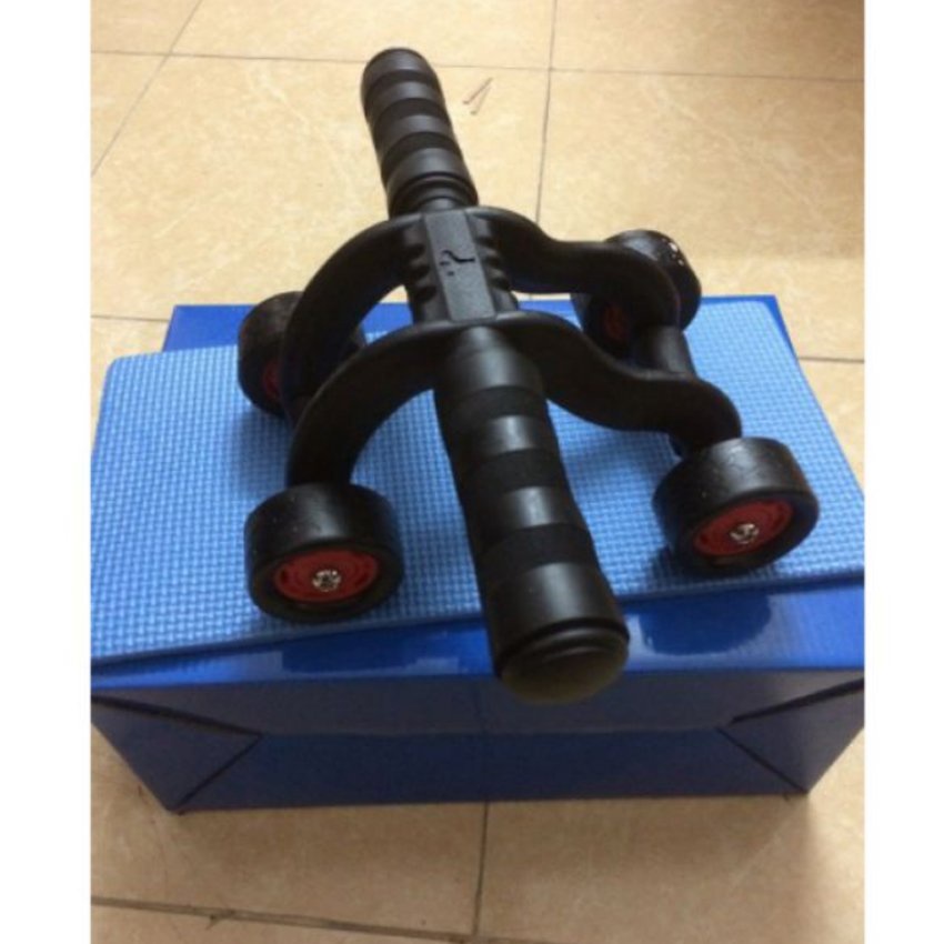 Con Lăn Tập Bụng 4 Bánh Folding Abdominal Wheel