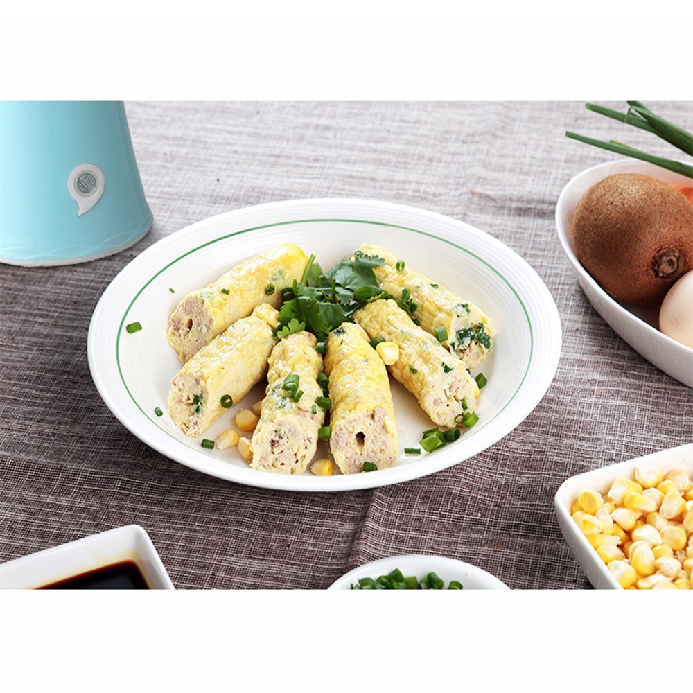 [Tổng Kho Sỉ] Máy Làm TRỨNG CUỘN Xúc Xích J6 - Máy Chiên Rán Tự Động Kiểu Mới Một Màu