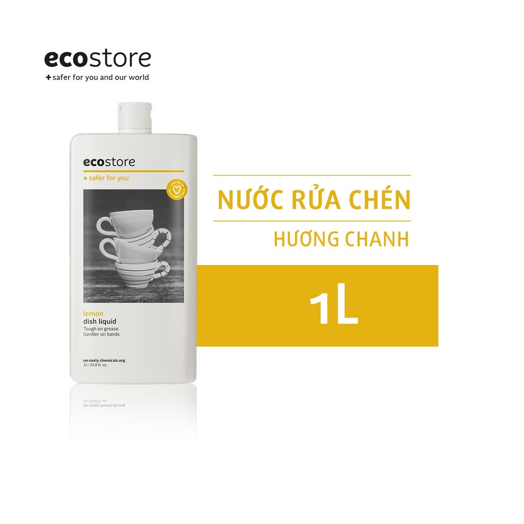 Nước rửa chén hương chanh gốc thực vật Ecostore 1L