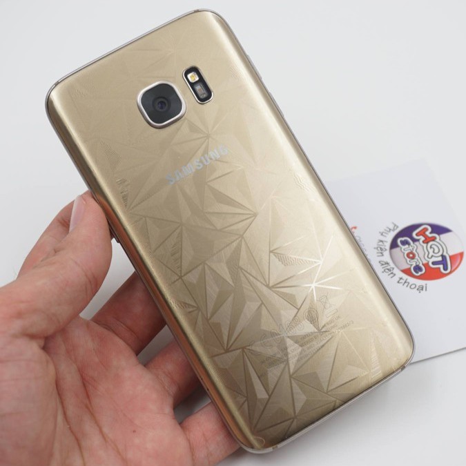 Miếng dán mặt lưng 3D vân kim cương cho S7 Edge / S7