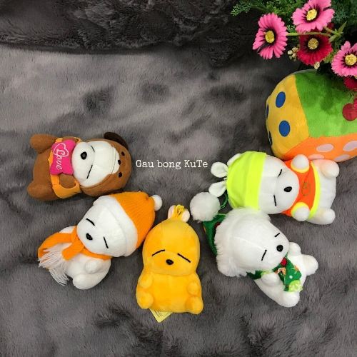 Gấu bông - Hí Mashimaro móc khóa, treo nôi