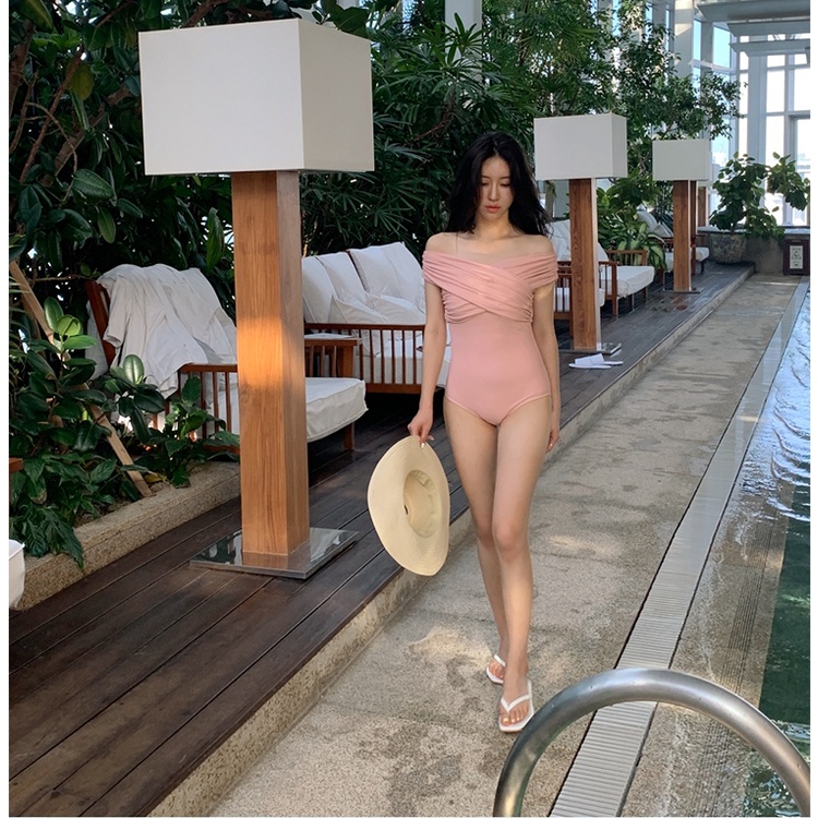 Bikini đồ bơi nữ 1 mảnh liền trễ vai