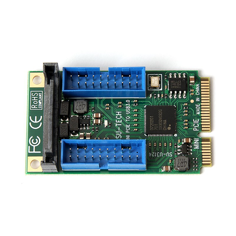 Mini PCI Express USB 3.0 Adapter Mini PCI-E to USB 4 Port Converter