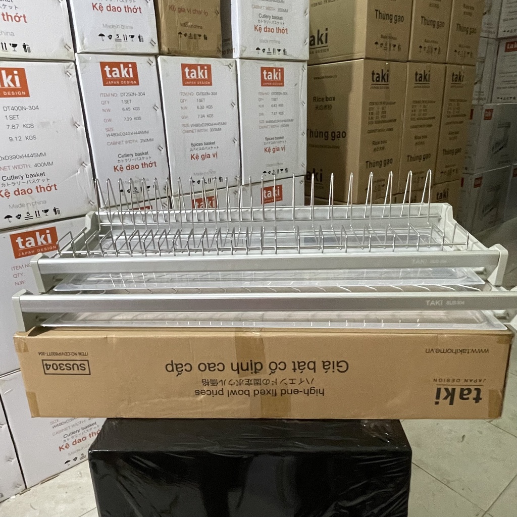 Giá Úp Bát Đĩa Cố Định Tủ bếp INOX 304 - Bảo Hành Vĩnh Viễn