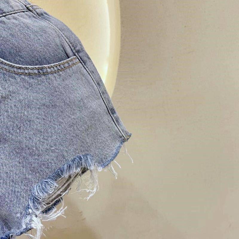 [Hàng Mới Về] Quần Short Denim Mùa Hè Phong Cách Hàn Quốc Dễ Phối Đồ Thoải Mái Cho Bé Gái 5