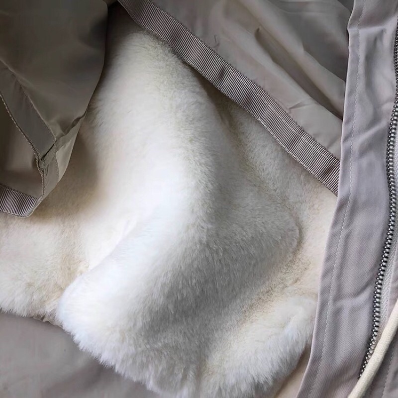 Áo parka mũ lông dày QC loại 1