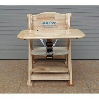 Ghế gỗ ăn dặm đại vĩ kèm đai buộc