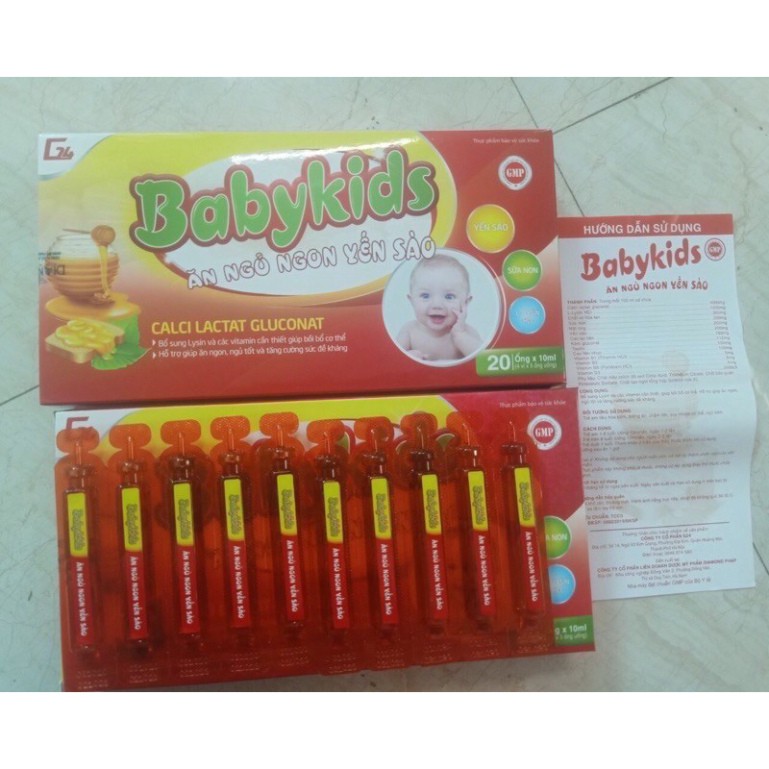 Babykids Ăn Ngủ Ngon Yến Sào 💖Chính Hãng💖 Yến Sào Baby kids Dành Cho Bé Yêu