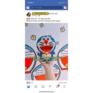MÔ HÌNH LEGO ĐÔREMON ĐÔRAEMON 3D GHÉP CỰC THÍCH
