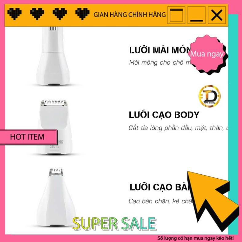 (BZ-801) Tông đơ cắt lông chó mèo 3in1 - cạo bàn chân - cắt tỉa - mài móng - Grooming Store