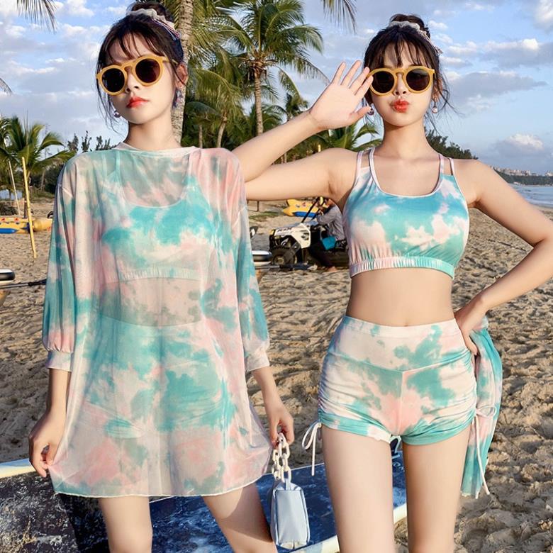 Đồ Bơi Nữ Bikini Đi Biển 3 Mảnh Kiểu Dáng Thể Thao 2020 *