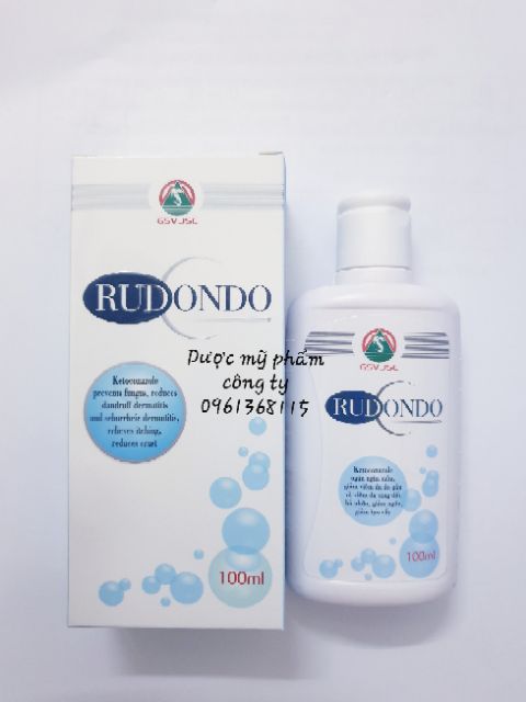 Dầu tắm gội giảm nấm viêm da dầu RUDONDO ketoconazol 100ml