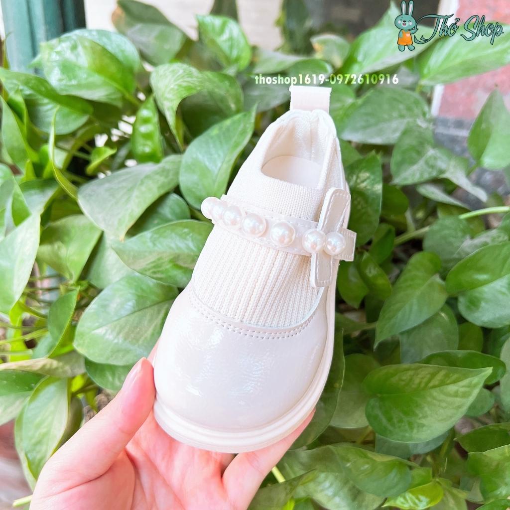 Giày Búp Bê Đính Ngọc,đế mềm cho bé gái( kèm ảnh thật )