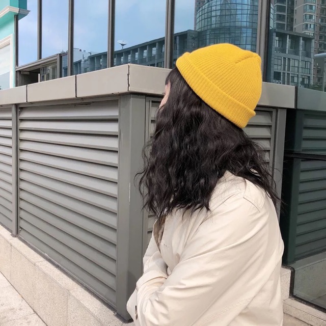 Mũ len beanie dáng ngắn