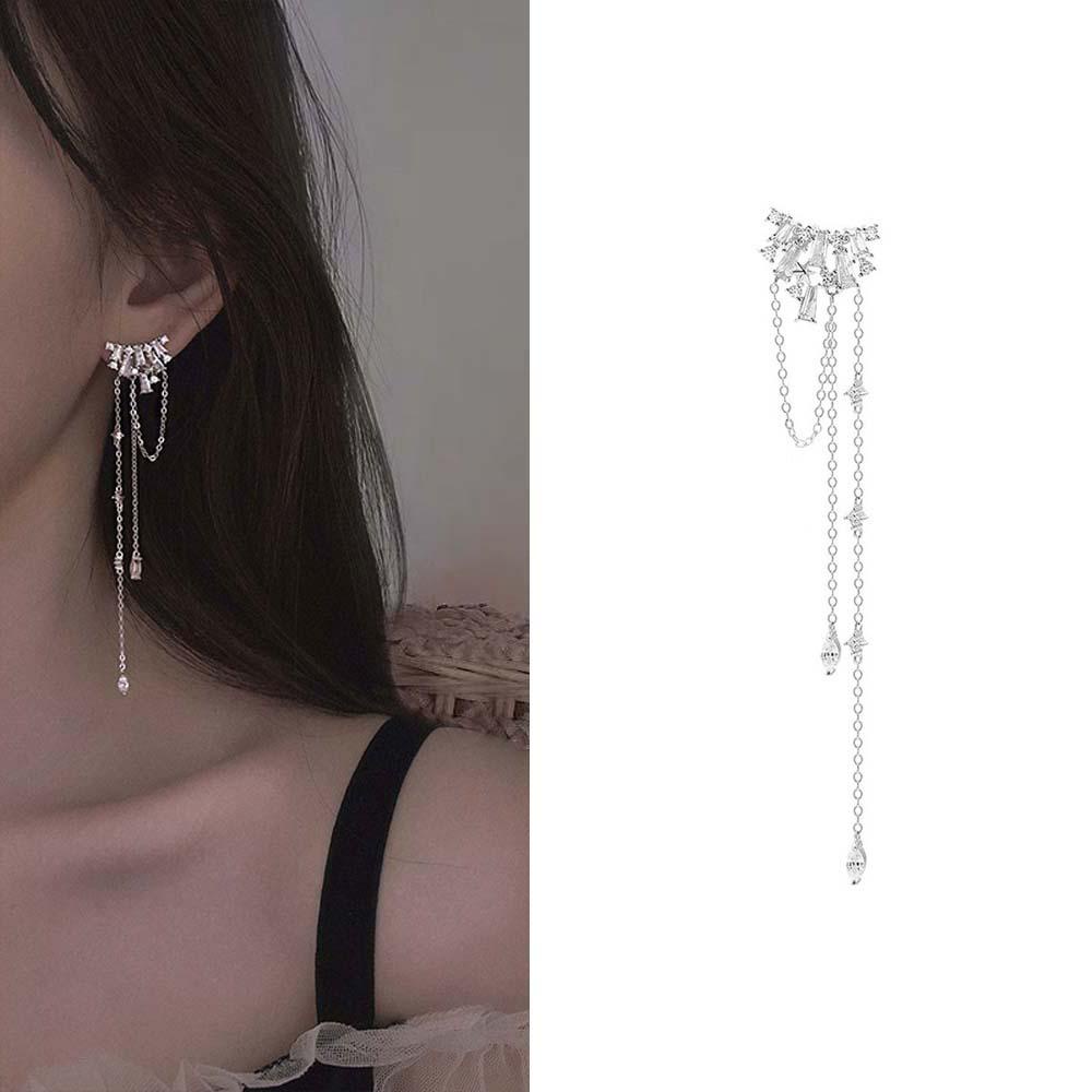 Khuyên Tai Dáng Dài Phong Cách Hàn Quốc Đơn Giản Sáng Tạo Cho Nữ