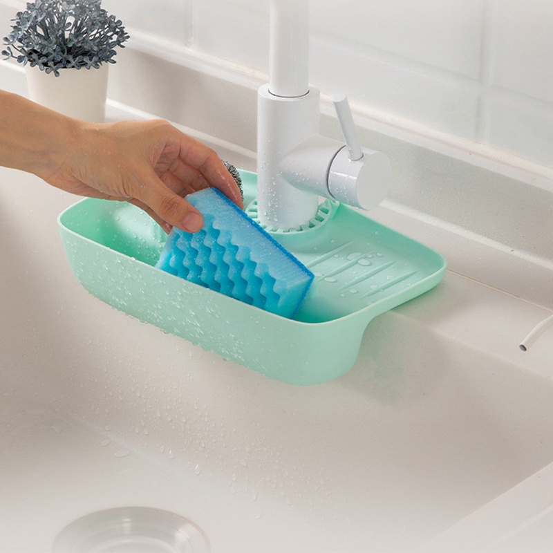 1 Miếng Xốp Rửa Chén Gắn Vòi Nước Chống Văng Nước