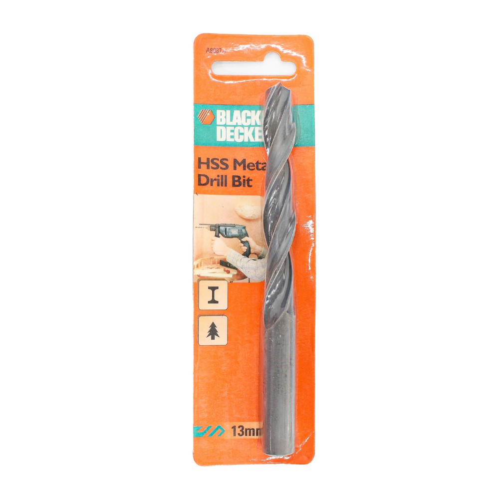 Mũi khoan sắt 13MM HSS Black &amp; Decker A8087