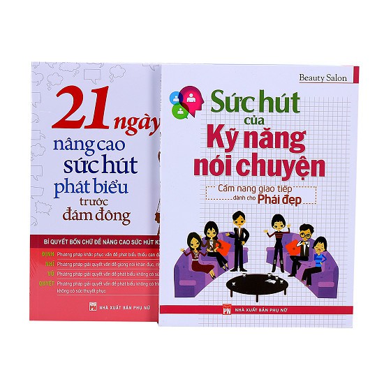 Sách - Combo Sức Hút Của Kỹ Năng Nói Chuyện + 21 Ngày Nâng Cao Sức Hút Phát Biểu Trước Đám Đông