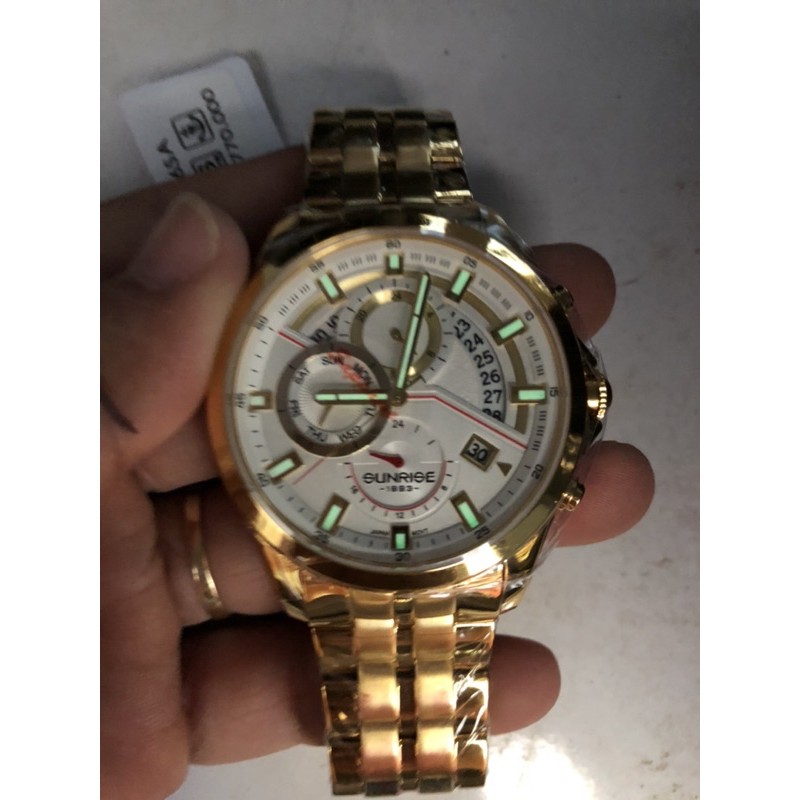 Đồng Hồ Nam Sunrise 1246SA 6kim, full box, sang trọng, lịch lãm