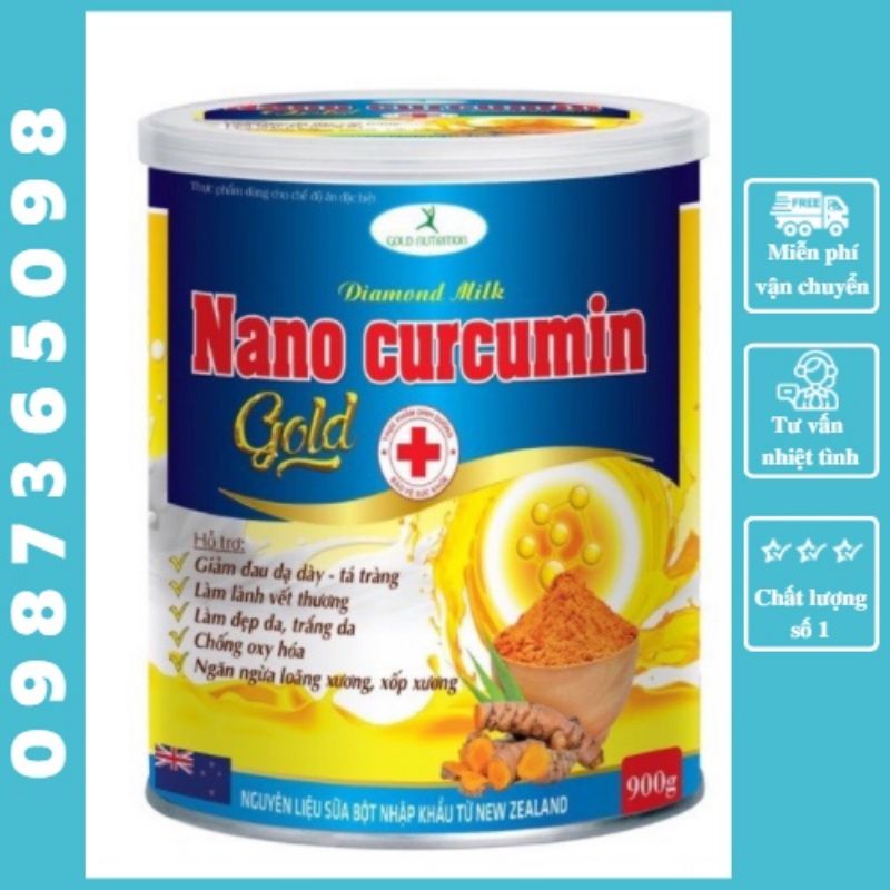 900gr tặng 150gr date 2024Sữa nghệ nano curcumin hỗ trợ dạ dày ổn định