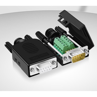 Đầu db9 female hd-link, đầu nối db9 âm bắt vít tự làm dây rs232, thay đầu cáp rs232 bị hỏng