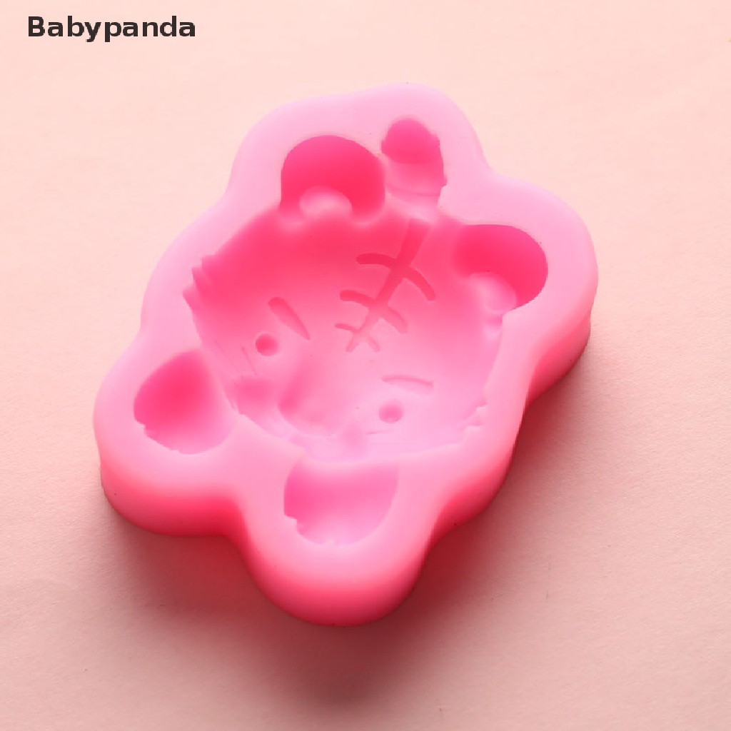 Khuôn Làm Bánh Chất Liệu Silicone Tự Làm Hình Hổ Hoạt Hình 3D