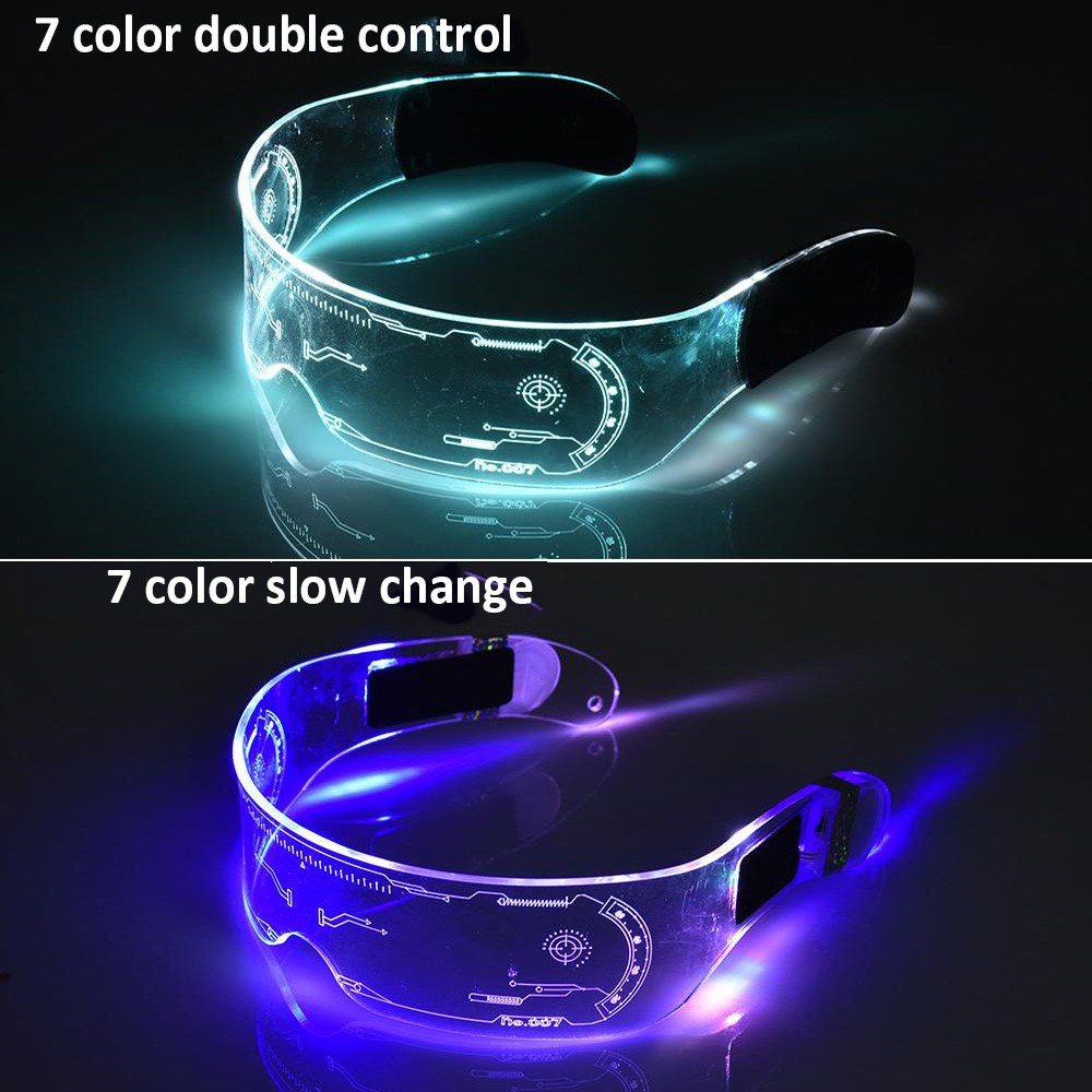 Mắt Kính RAVE Nhựa Trong Suốt Có Đèn Led Phát Sáng Độc Đáo balo local brand | BigBuy360 - bigbuy360.vn