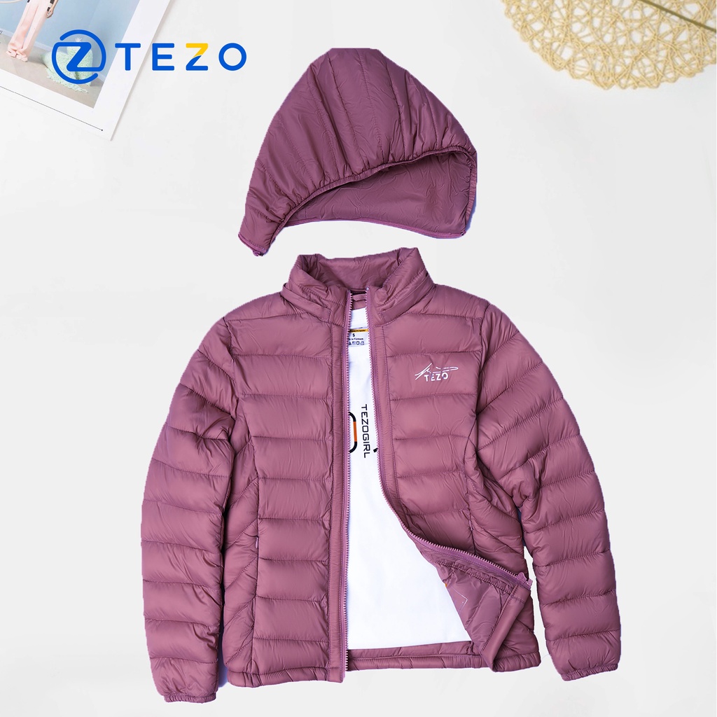Áo khoác nữ Tezo phao nữ bông xay siêu nhẹ 22APBX001