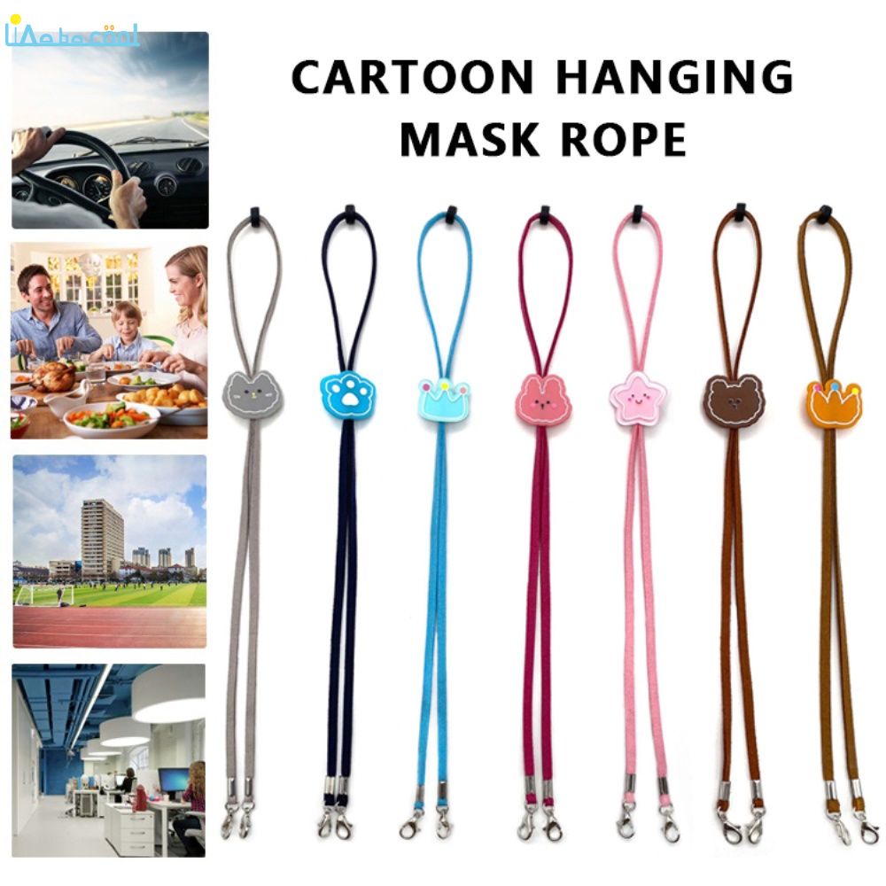 Dây đeo khẩu trang tùy chỉnh họa tiết hoạt hình tiện dụng cho bé