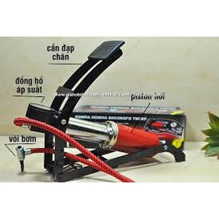 BƠM ĐẠP CHÂN MINI XE ĐẠP - XE MÁY - Ô TÔ