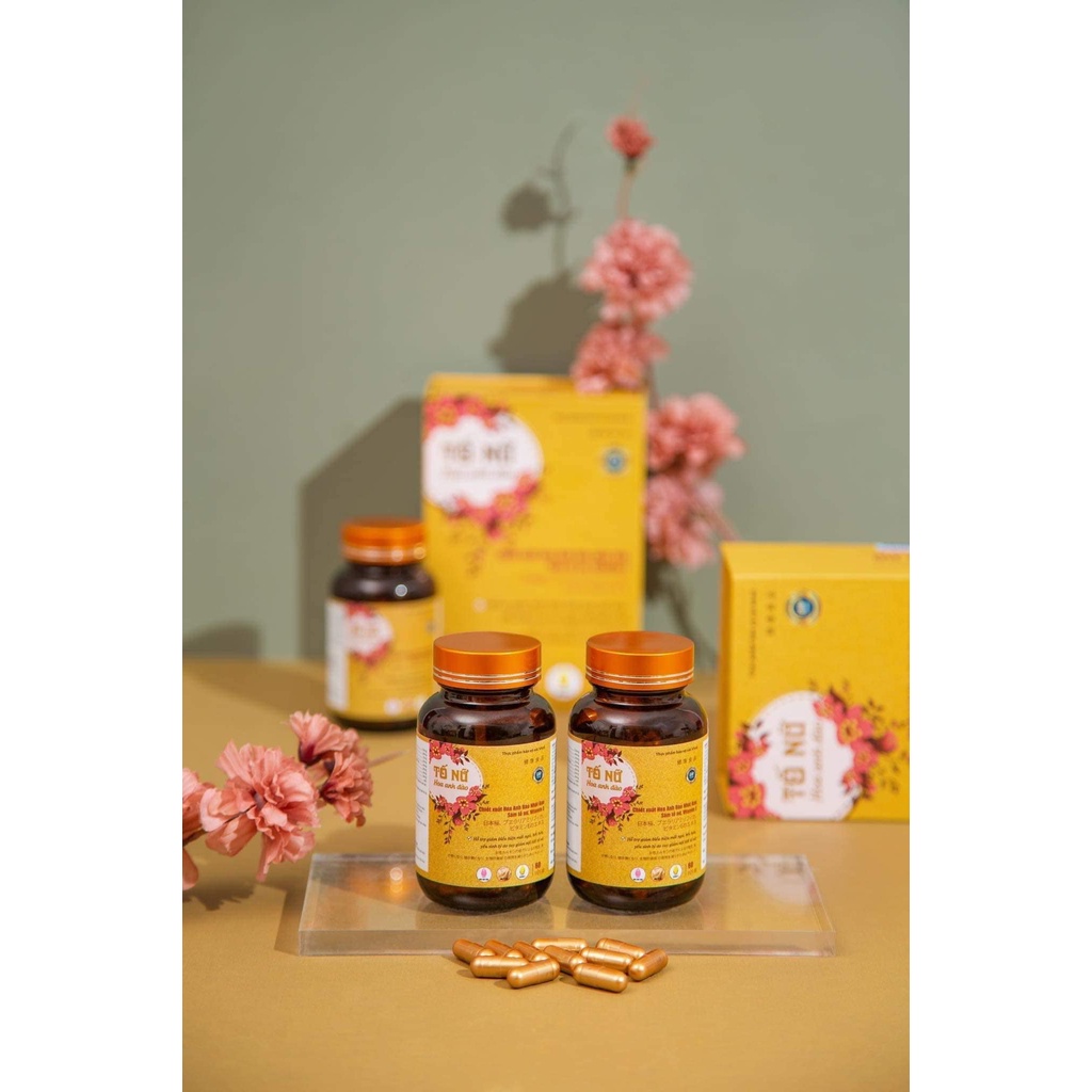 VIÊN UỐNG NỘI TIẾT TỐ HOA ANH ĐÀO NC TẶNG SỮA RỬA MẶT TRẮNG DA 170g KHI MUA 1 hộp