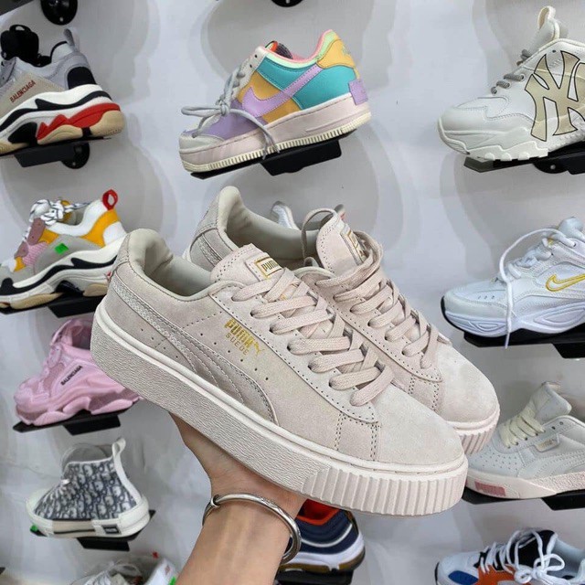 (Video cận cảnh) Giày thể thao sneaker đế bánh nỉ da nỉ