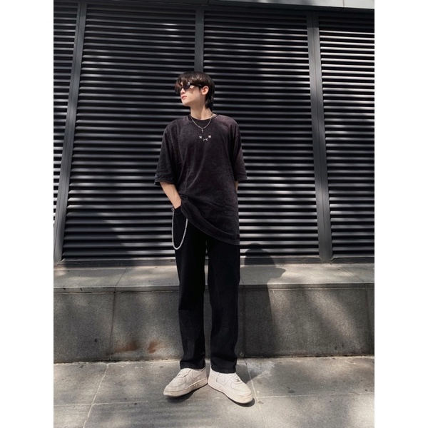 Áo Thun REMAKER Bling Coddle Tee Oversize Unisex Tay Lỡ - Washed - Local Brand Chính Hãng