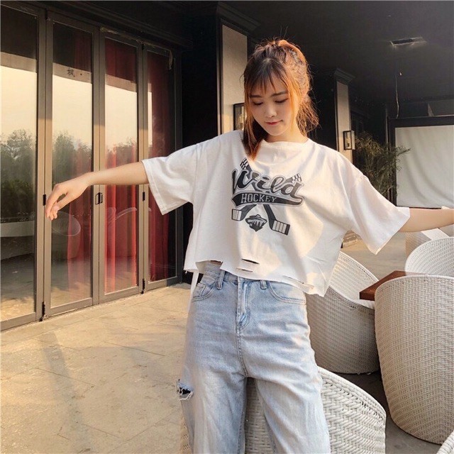 Áo Croptop nữ wind hockey