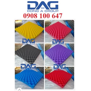 Mút tiêu âm trứng gà Mua tiết kiệm Combo 10 tấm dày 3cm 50x50cm CÁCH ÂM ĐÔNG Á ( chưa có keo)