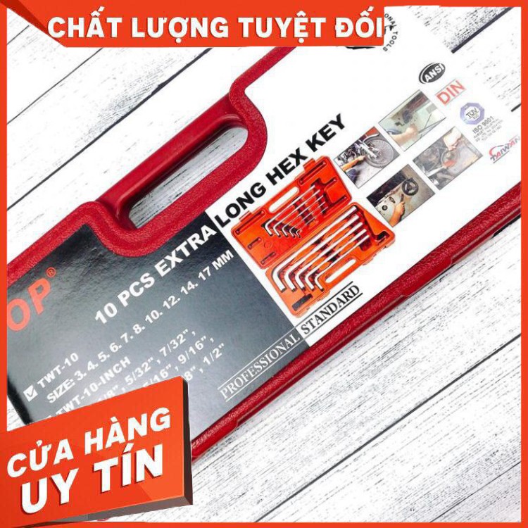 [ GIÁ RẺ NHẤT - HÀNG CHÍNH HÃNG ] BỘ LỤC GIÁC 3-17MM TOP( HỘP VALI NHỰA)(CHO KHÁCH XEM HÀNG)